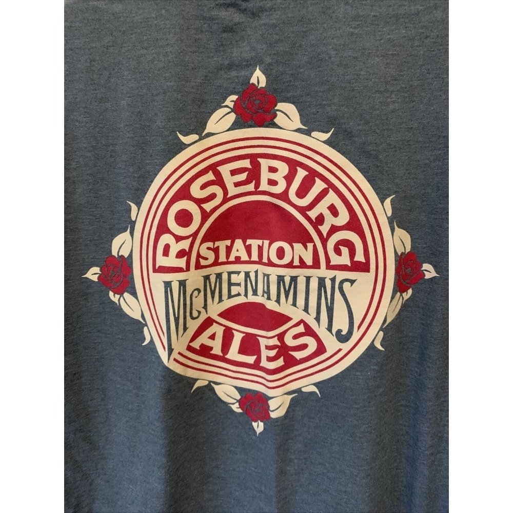 McMenamins Rose burg Station Ales Tshirt XL Tee